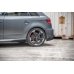 Накладки сплиттеры боковые на задний бампер Вар2 на Audi RS3 8V Sportback